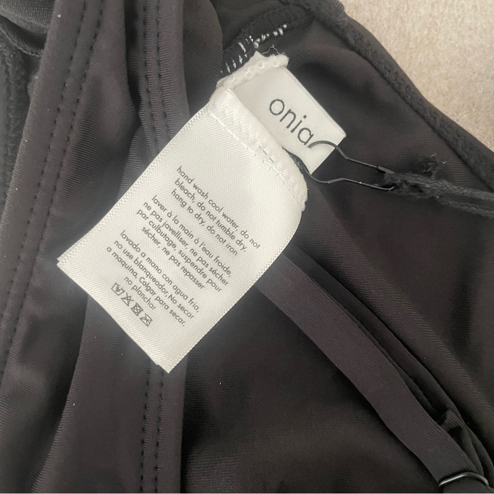 Onia Black Sarita Swim Top Size Large - Picture 5 of 5